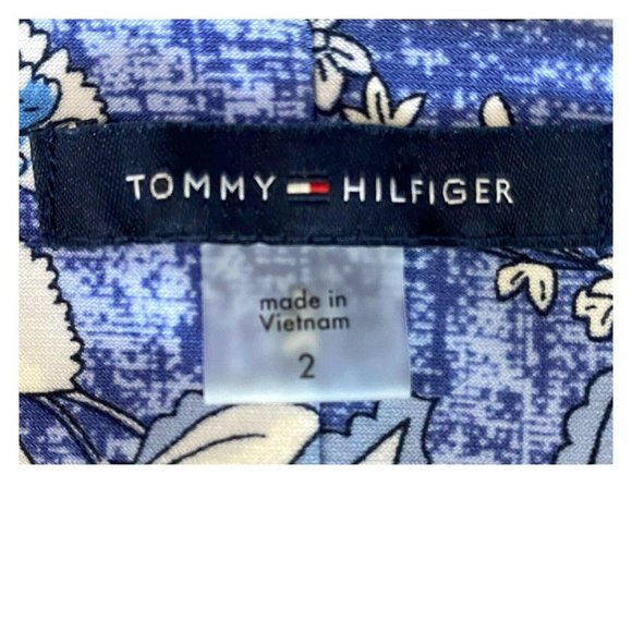 Tommy Hilfiger Slit Sleeve Print Jersey Knit Dress - Picture 6 of 7